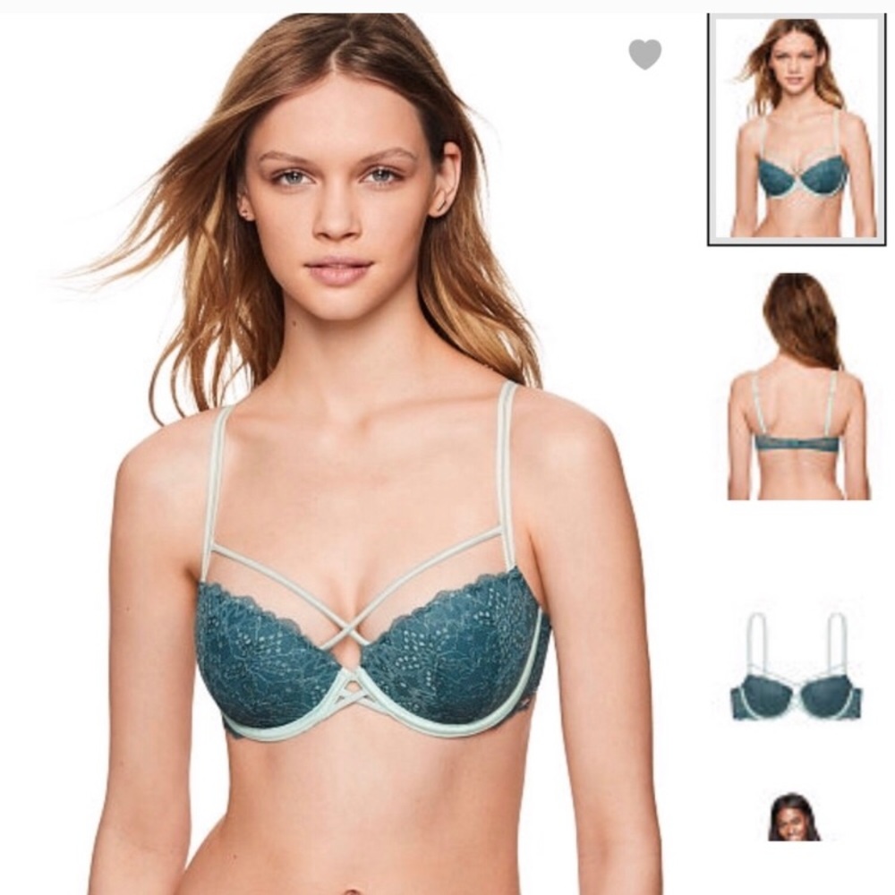 PINK Strappy Date Push-Up Bra